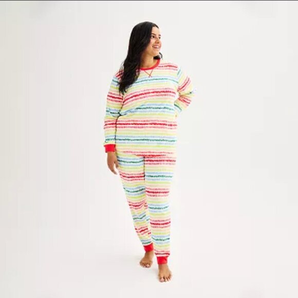 Crayola x Kohl's | Colorful Scribble Print Pajama Set Size XL Women's - Picture 1 of 8